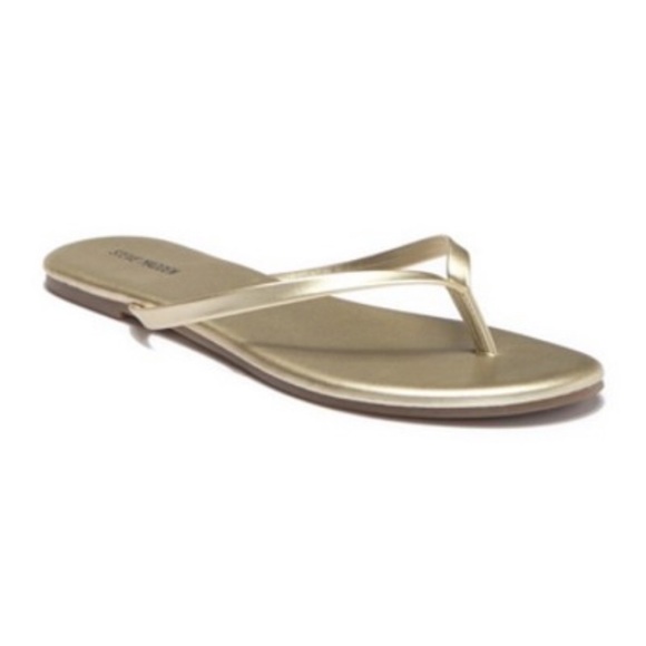 Steve Madden Shoes - Steve Madden | Gold ‘Tay’ Flip Flops *NEW*